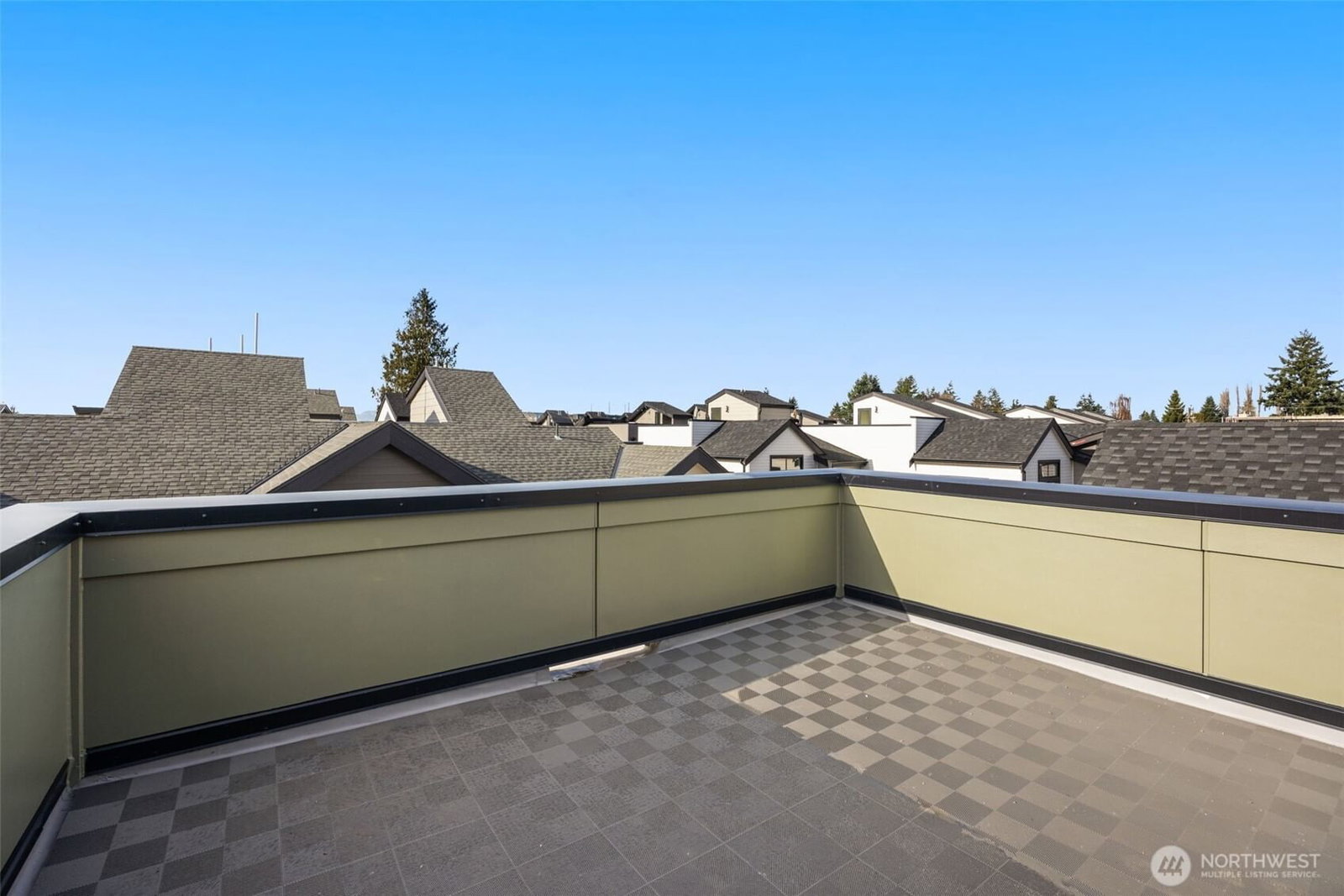 Roof deck at the top of the home